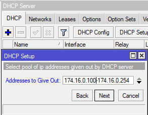 Настройка гостевого WiFi в CAPsMAN, задать диапазон IP для DHCP сервера